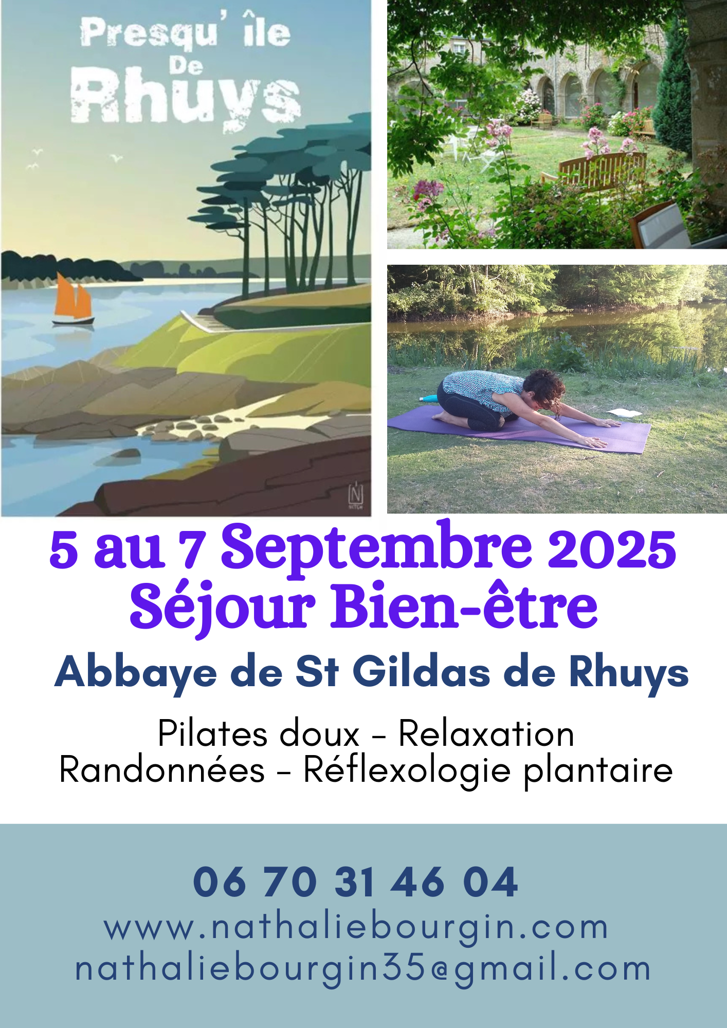 Stage Bien être du 5 au 7 septembre 2025